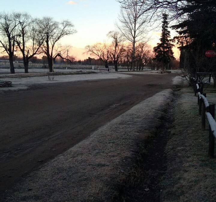 Heladas durante la mañana de este viernes