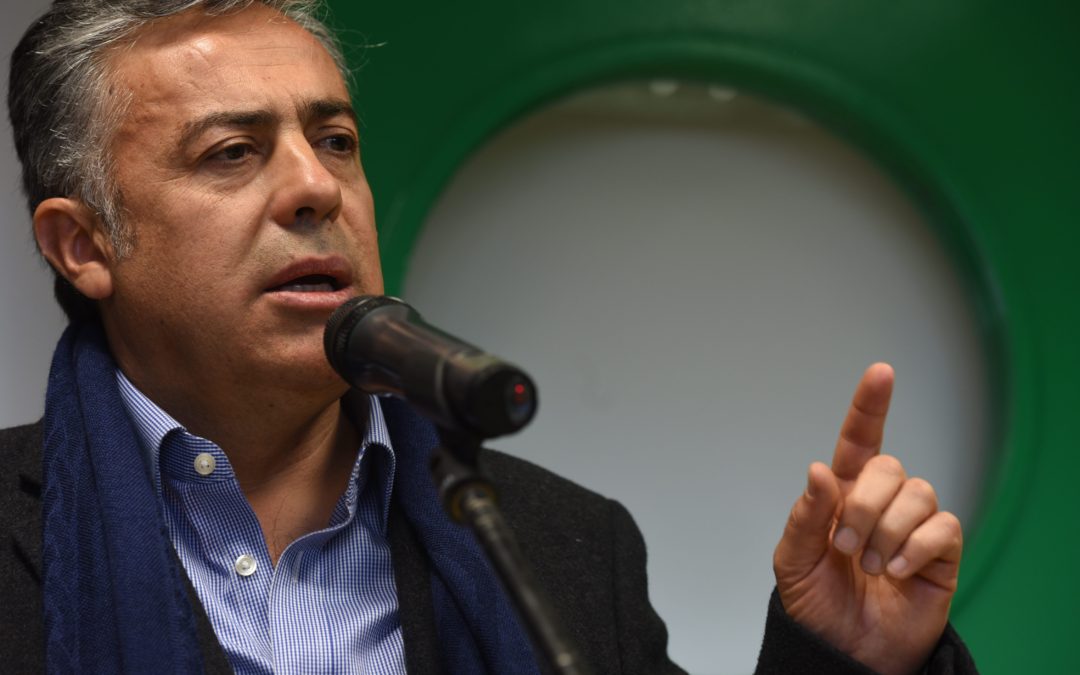 Cornejo criticó al Gobierno y alertó sobre la economía
