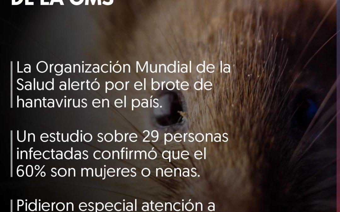 La OMS emitió una alerta por el brote de hantavirus en el país