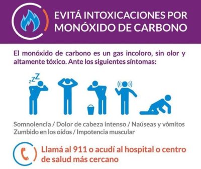 Recomendaciones para evitar la intoxicación con monóxido de carbono