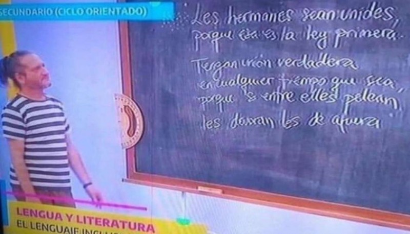 En Canal Encuentro escriben un fragmento del Martín Fierro en lenguaje inclusivo