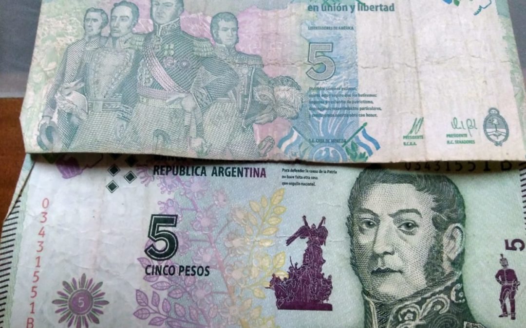 Nueva prórroga en el plazo para canjear los billetes de 5 pesos en los bancos