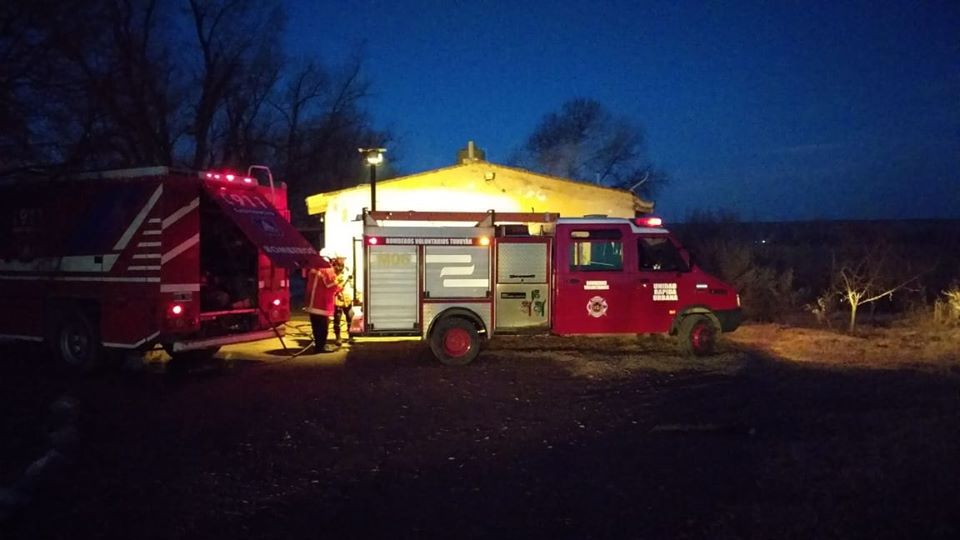 Una persona fallecida en un incendio en Tunuyán