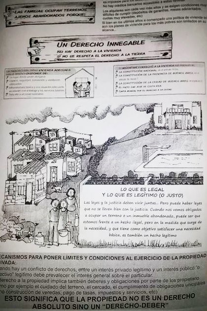 En los últimos desalojos de tierras encontraron manuales de La Cámpora sobre como tomar tierras