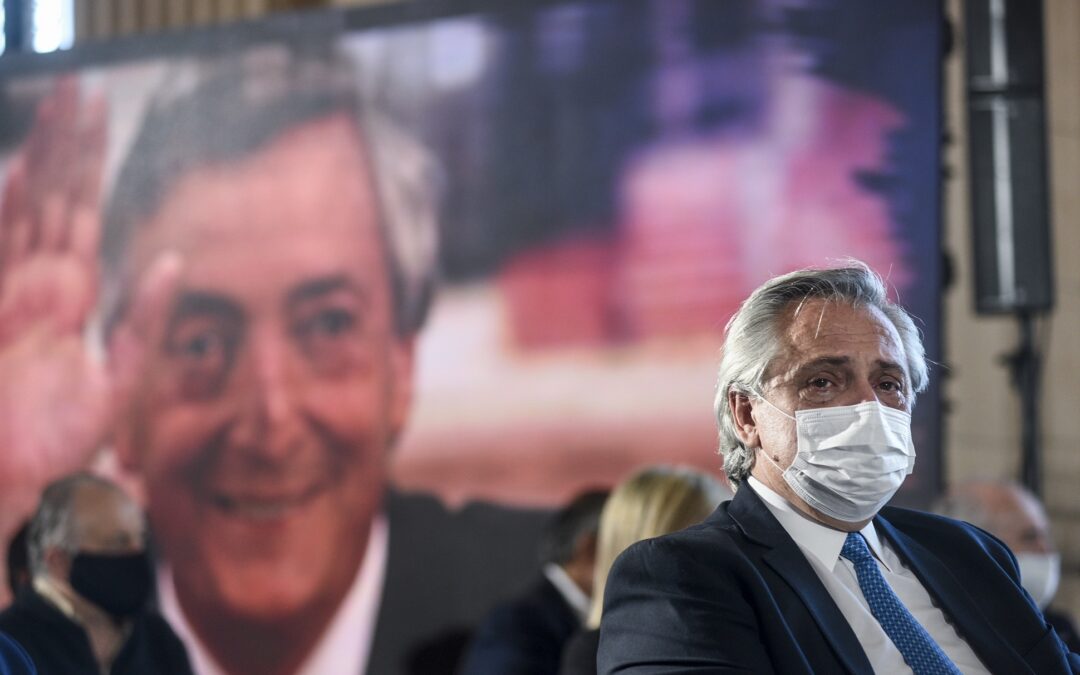 Alberto Fernández realizó su homenaje a Néstor Kirchner
