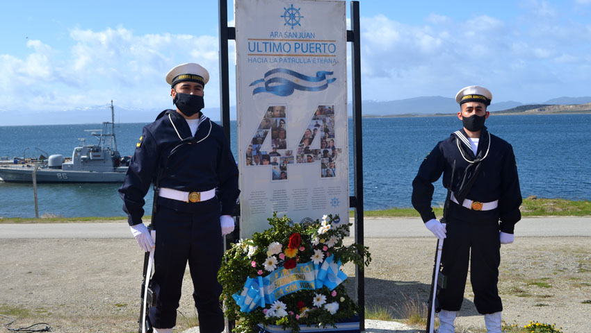 Realizaron una ceremonia para homenajear a los tripulantes del ARA “San Juan”