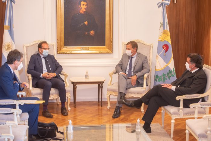 El Gobernador de Mendoza estuvo reunido con el embajador de Italia