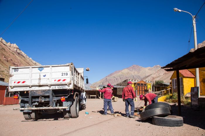 Extrajeron 4,5 toneladas de residuos en el predio de Puente del Inca