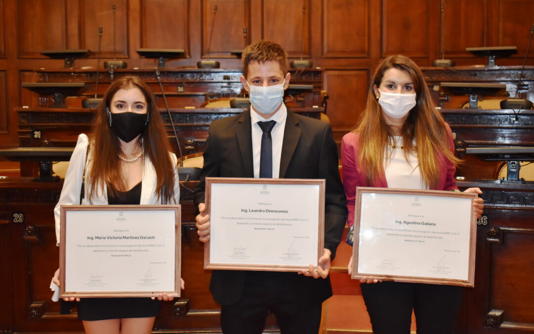 Distinguen a jóvenes mendocinos que crearon equipos de desinfección que eliminan el virus Covid-19