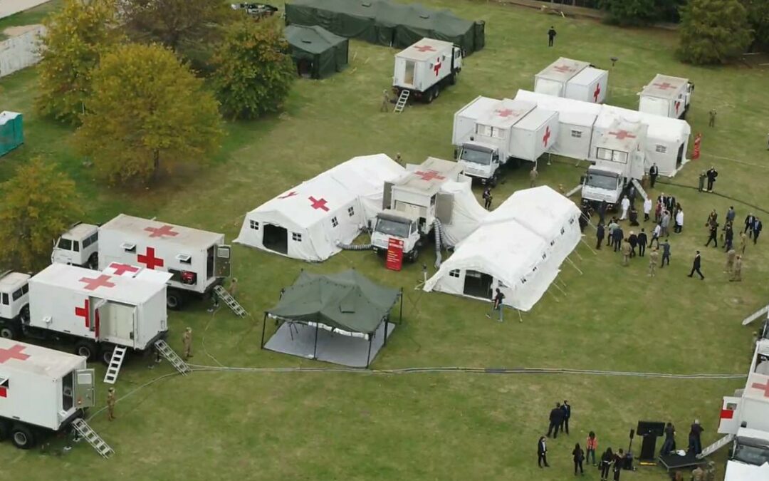 El Ejército dejó instalado el Hospital Móvil para ampliar capacidades sanitarias