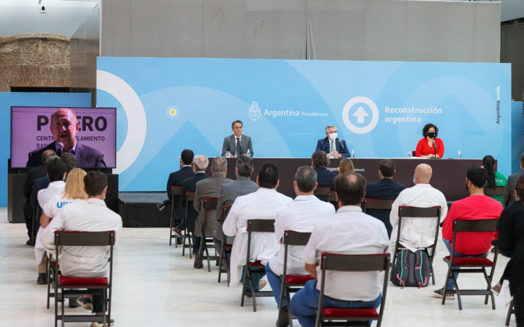 El Presidente anunció un bono de 6.500 pesos extra para los trabajadores de la salud