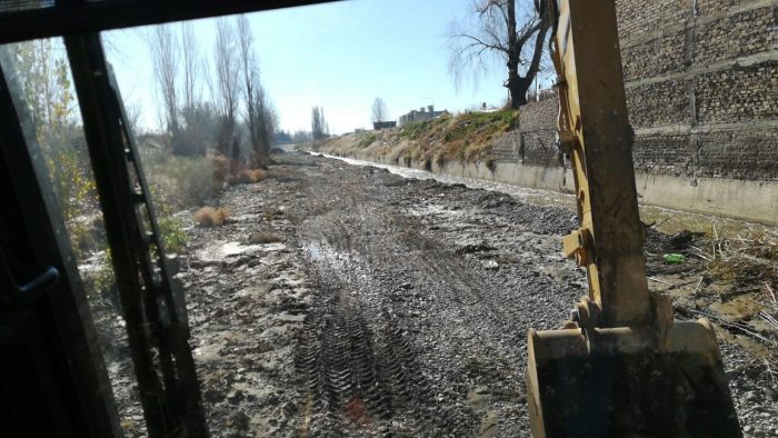 Comenzaron con el desembanque del arroyo El Molino en Tupungato