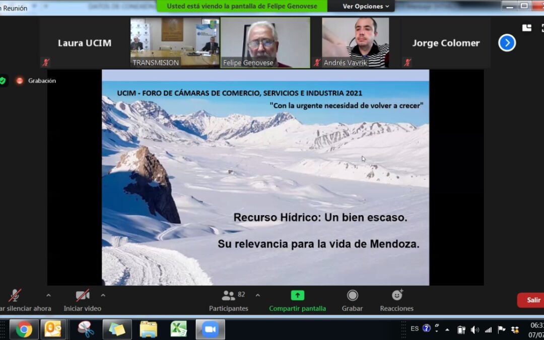 La discusión por el agua estuvo presente en el Foro de presidentes de cámaras de comercio