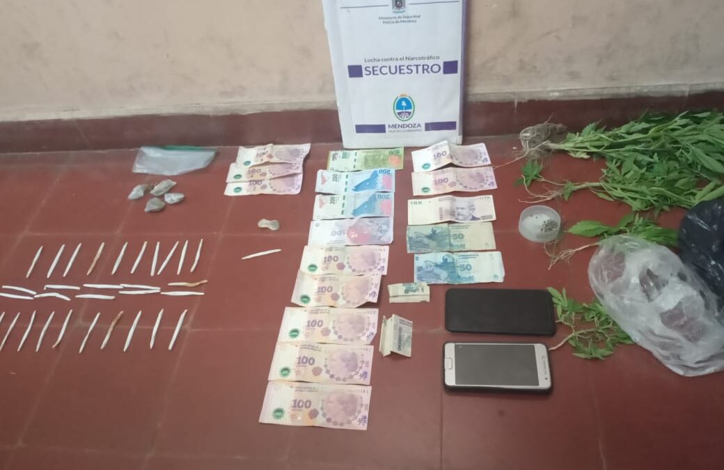 Tupungato: detienen a padre e hija con semillas y cigarrillos de marihuana