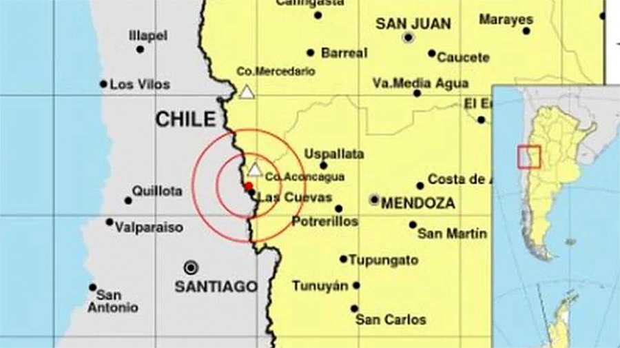 Un sismo de 5,8 sacudió la provincia de Mendoza