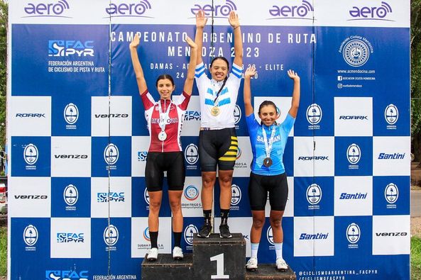 Julieta Benedetti fue doble medalla de plata en el Argentino de Ruta