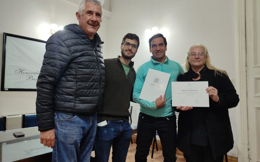Destacado voleibolista mendocino fue distinguido en la Legislatura