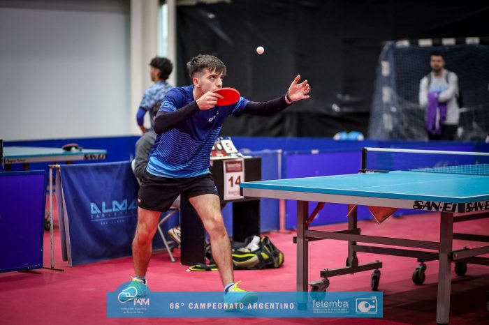 Santiago Lorenzo y Gastón Alto, campeones argentinos de tenis de mesa por equipos