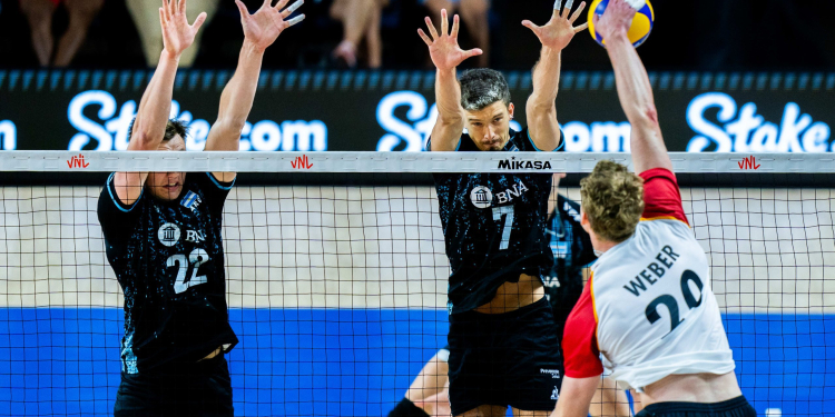 Argentina le ganó a Alemania y se clasificó a la fase final de la VNL
