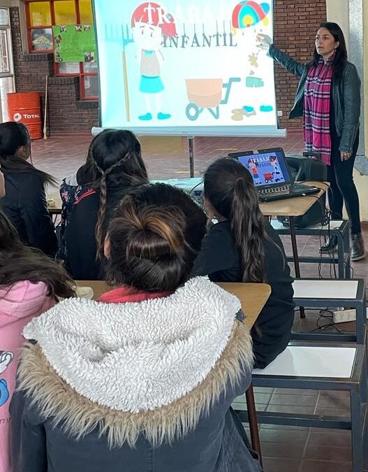 Trabajo infantil: se realizaron jornadas de concientización en escuelas primarias del Valle de Uco
