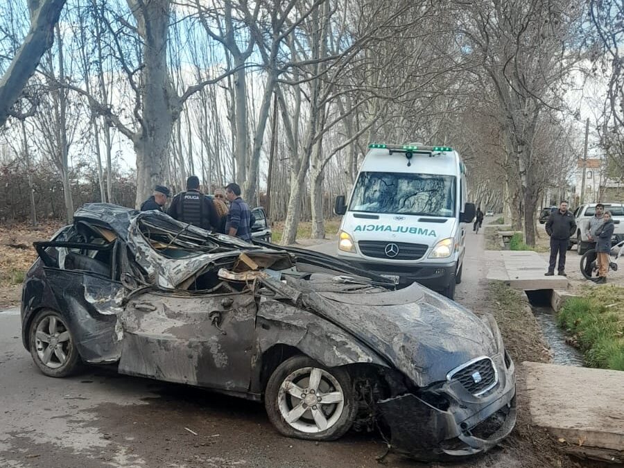Un joven se encuentra internado tras un accidente vial en Luján