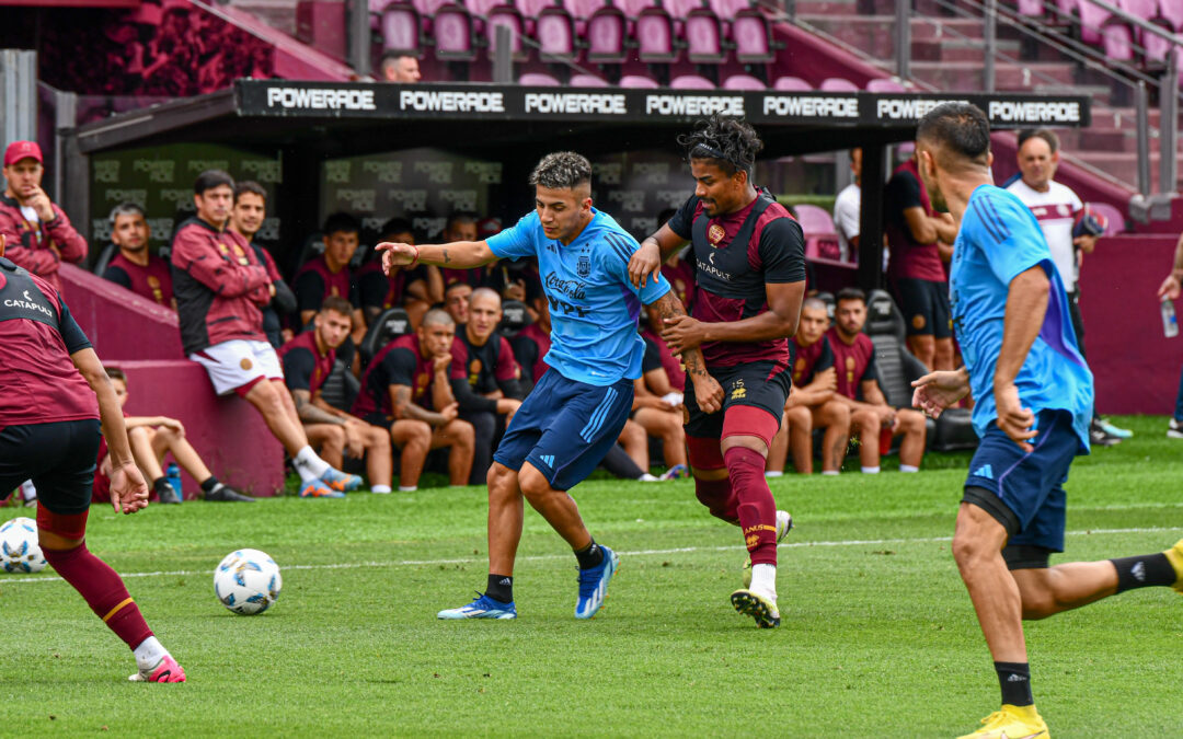 Sub 23: el seleccionado argentino realizó un ensayo futbolístico ante Lanús