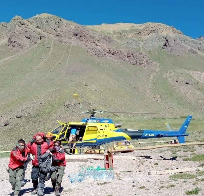 Exitoso rescate de un andinista francés en Aconcagua