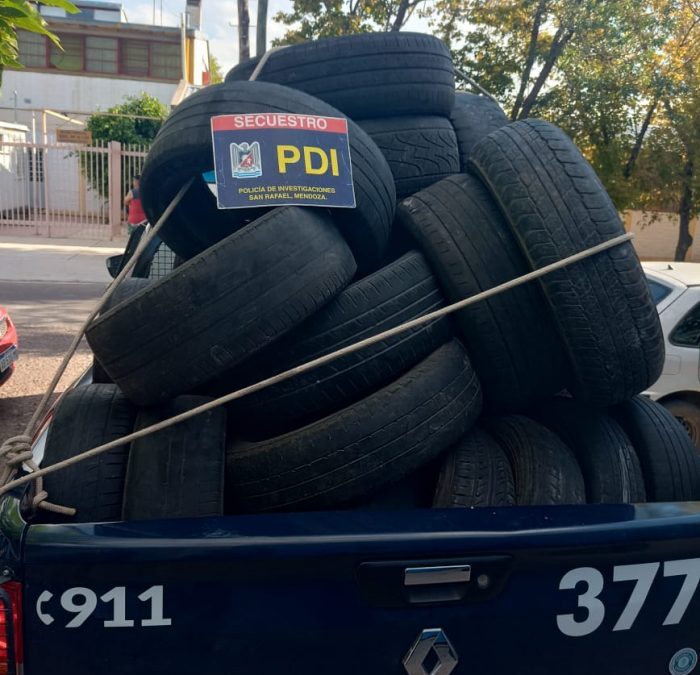 San Rafael: recuperaron más de 30 cubiertas robadas y secuestraron casi $3 millones