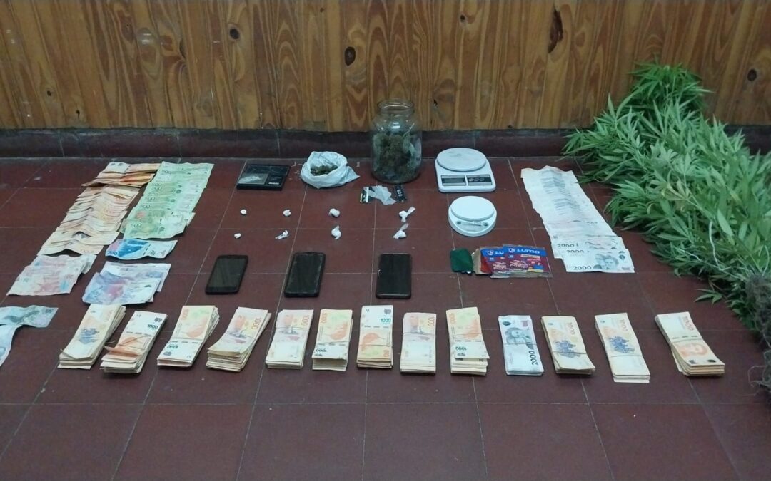 Dos personas quedaron detenidas por tenencia de cocaína y marihuana en Tupungato
