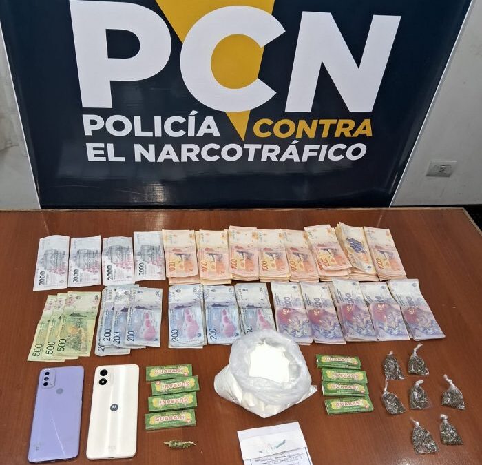 Desbarataron un kiosquito de droga y detuvieron a una mujer oriunda de Buenos Aires