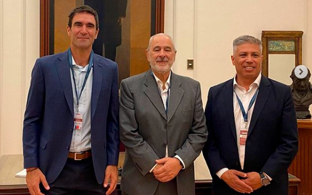 Andraos, Morilla y Aguilera estuvieron promocionando al Valle de Uco en Chile
