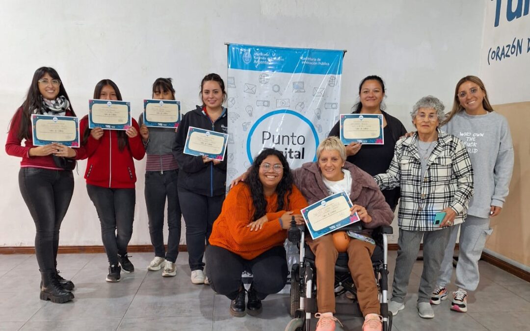 Continúa la capacitación de Canva en el departamento de Tunuyán