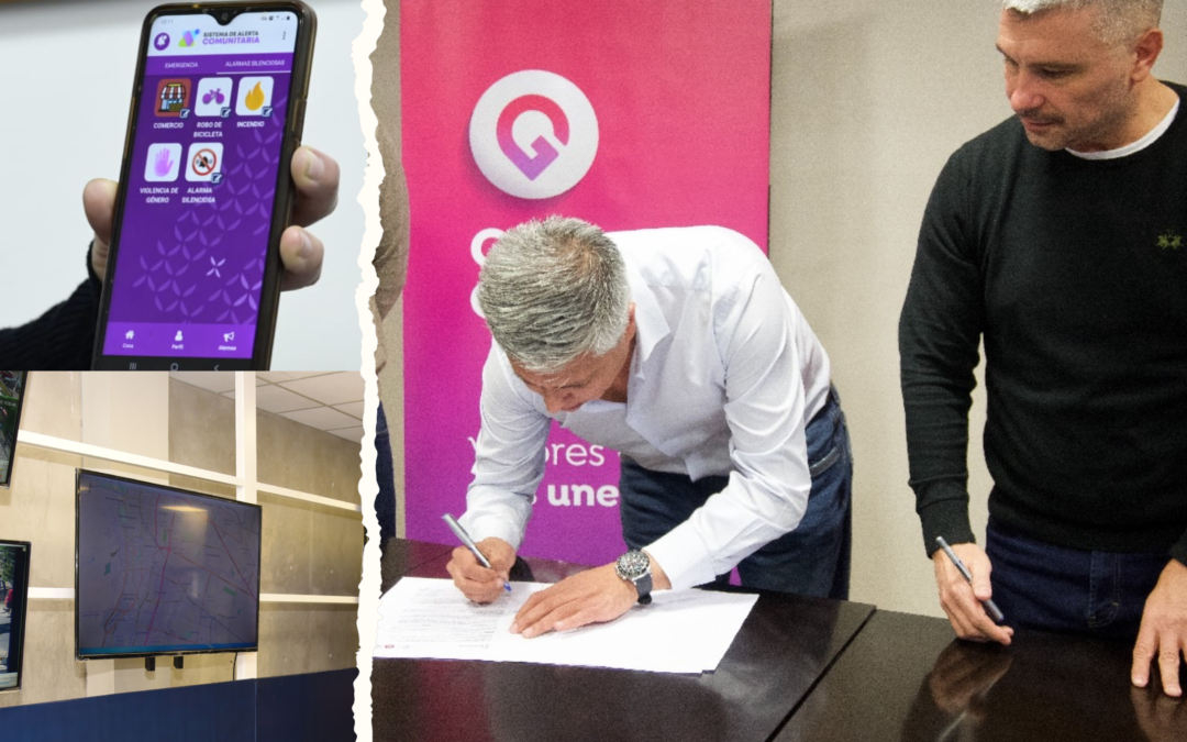 Tupungato: firman convenio para potenciar el sistema de alarma comunitaria