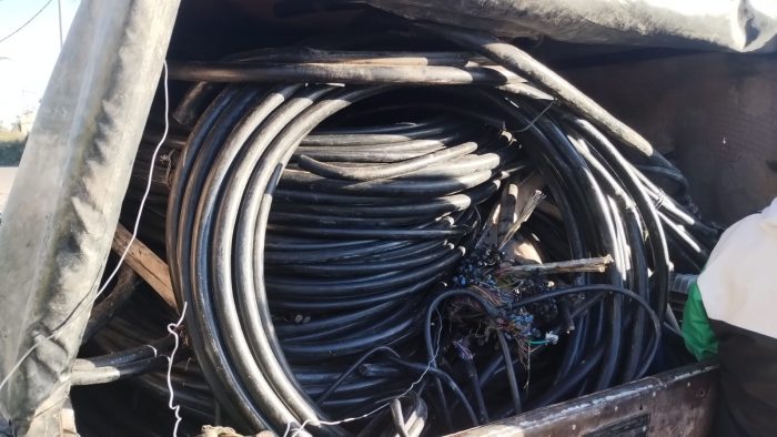 La Policía logró desarticular una banda de venta ilegal de cables