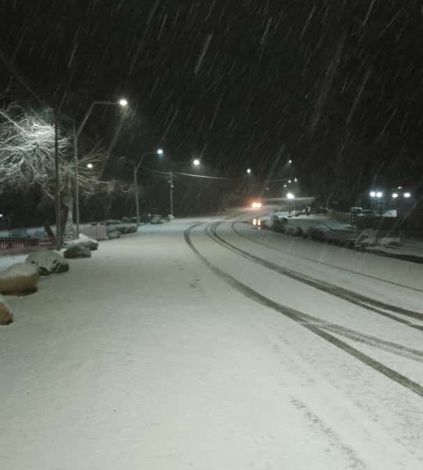 Fotos y videos de la nevada en el Manzano Histórico