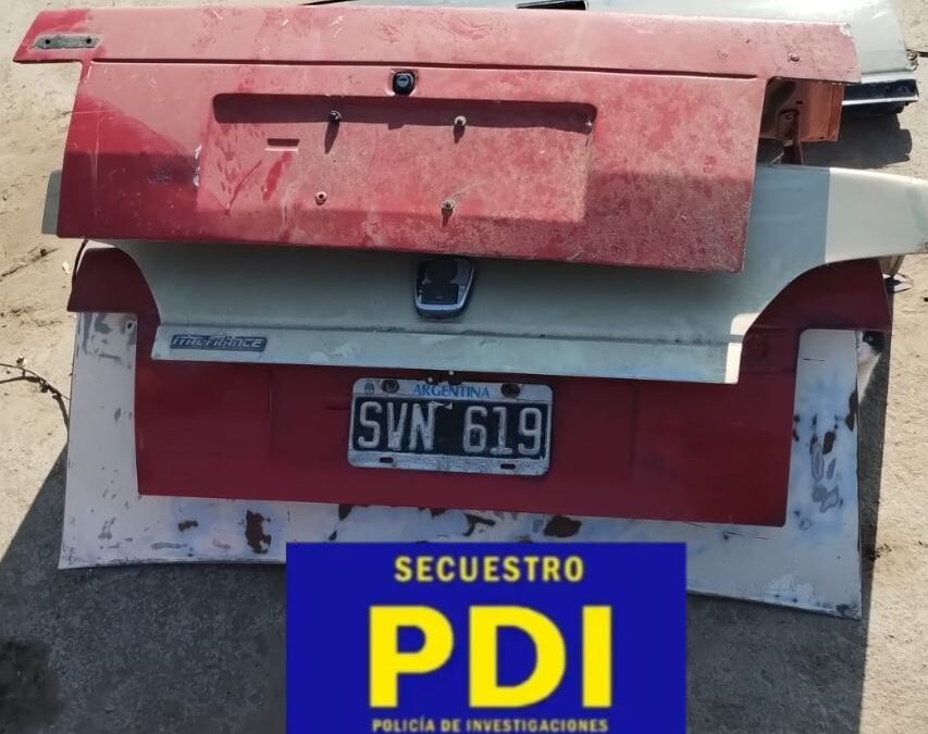 Logran recuperar vehículos robados y desactivar un desarmadero ilegal