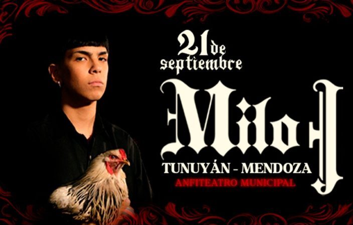 21 de septiembre: MILO J llega a Tunuyán para celebrar el día del estudiante