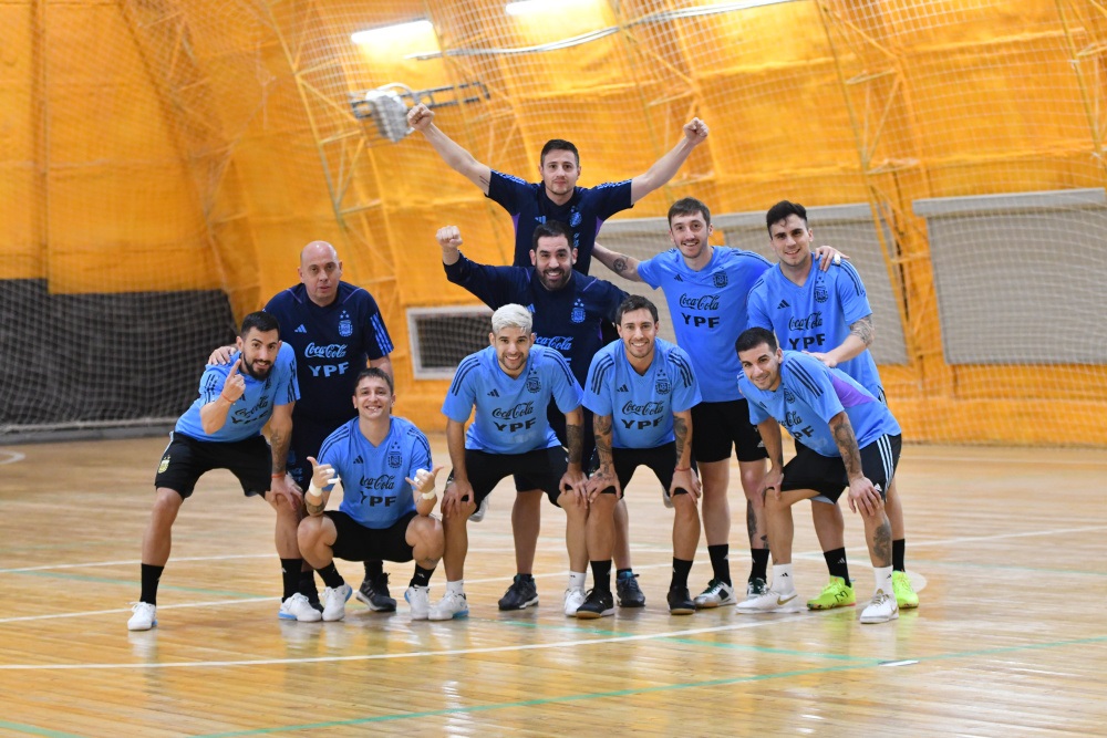 La Selección Argentina de Futsal se entrenó por primera vez en Kazajistán