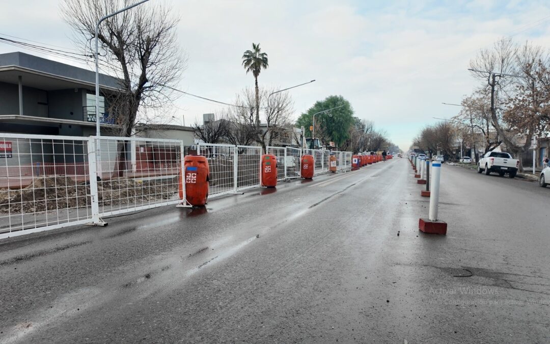 Las obras cloacales de Tunuyán tendrán un párate por unos dias