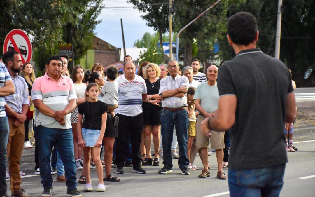 Inauguraron las obras de la colectora sur de Tunuyán