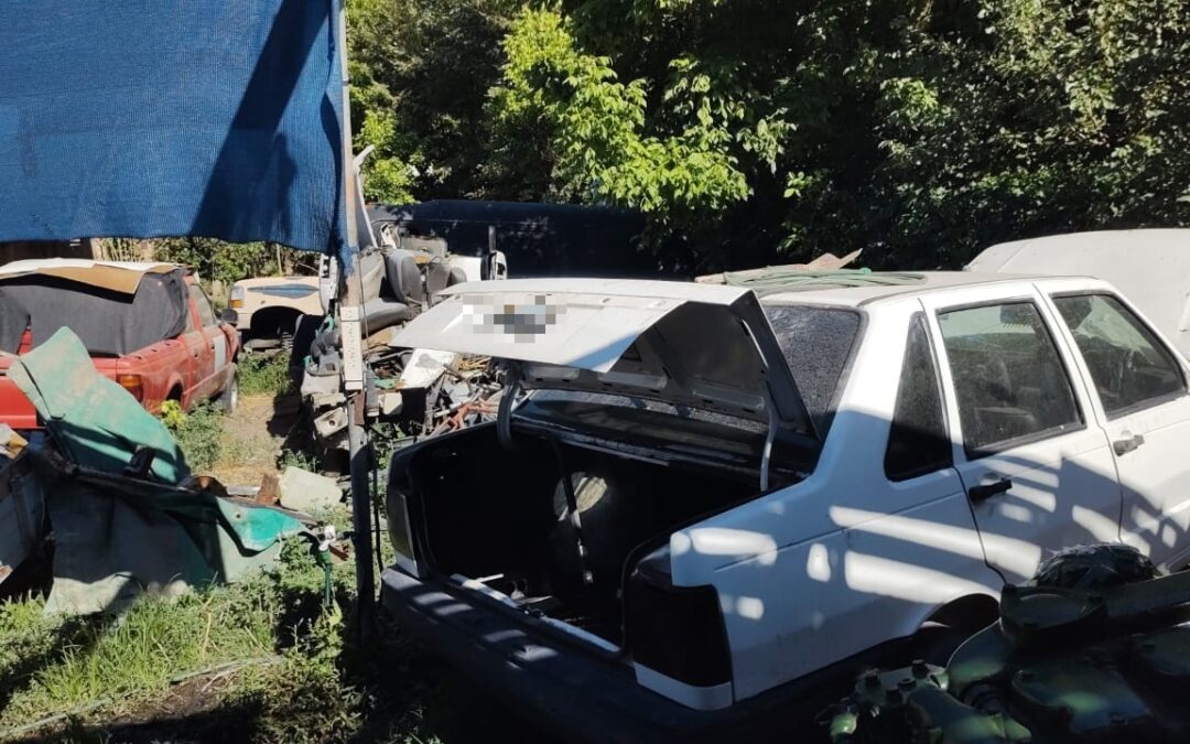 La Policía de Mendoza desactivó un desarmadero clandestino en Vista Flores