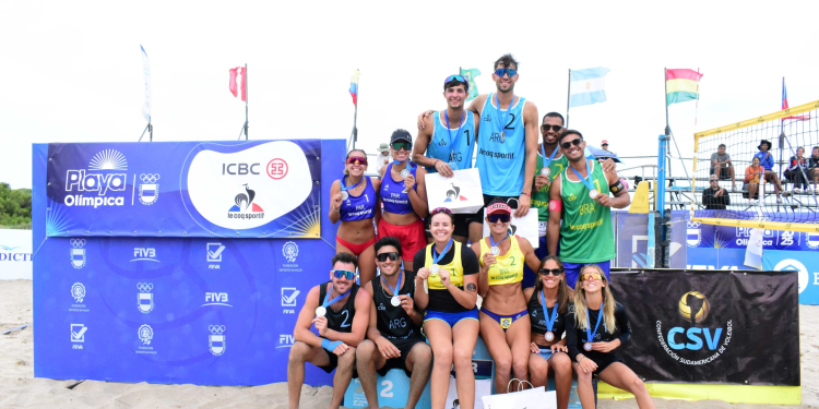 Amieva y Bueno salieron segundos en el Circuito Sudamericano de Beach Volley