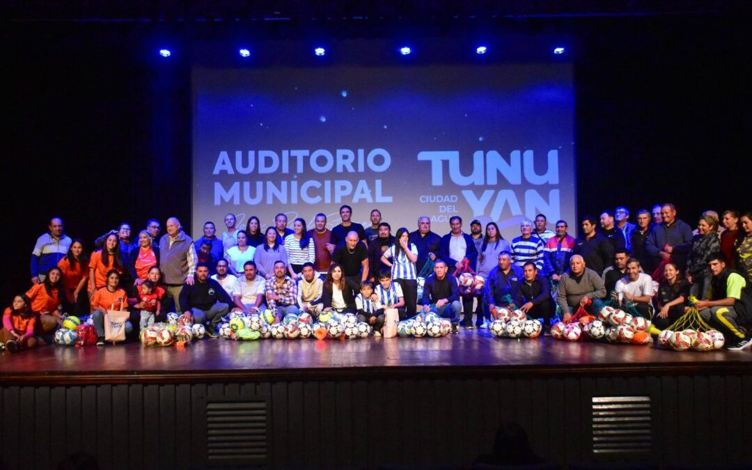 Tunuyán: el Municipio subsidia a la Liga de Fútbol con $12 millones y brinda equipamiento para 15 clubes