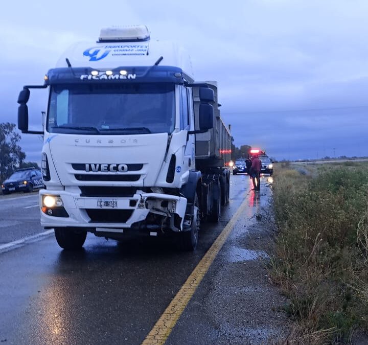 Un peatón resultó lesionado tras un accidente vial en Ruta 40