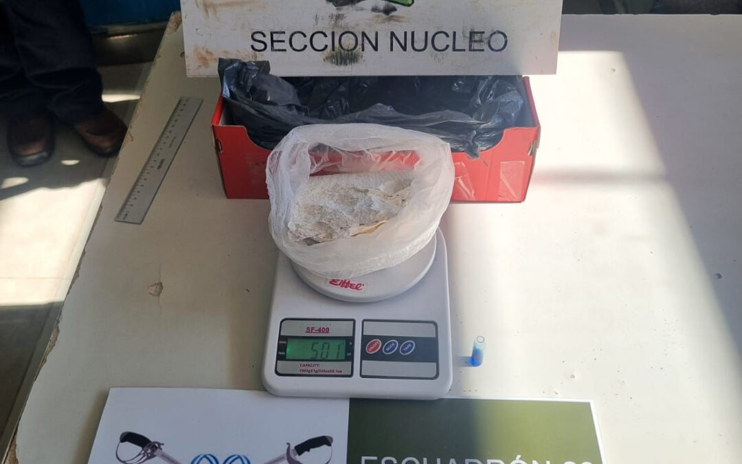 Una mujer quedó detenida tras retirar una encomienda con cocaína