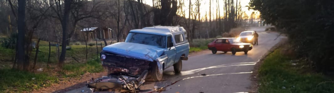Un motociclista falleció tras un accidente frontal en Tupungato