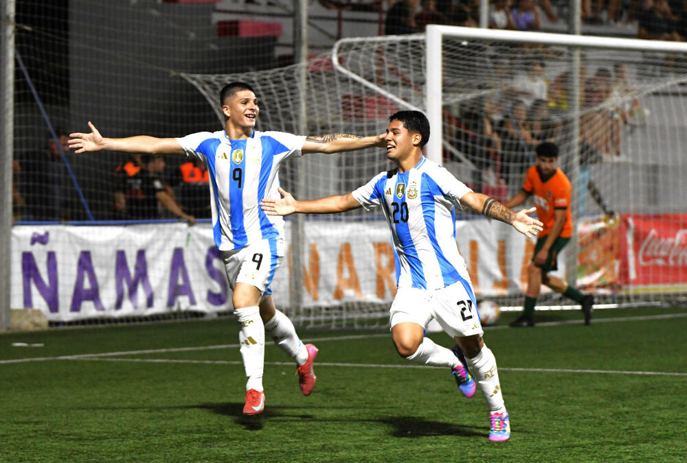 Argentina logró una victoria por 2-1 frente a Valencia en la segunda jornada del COTIF