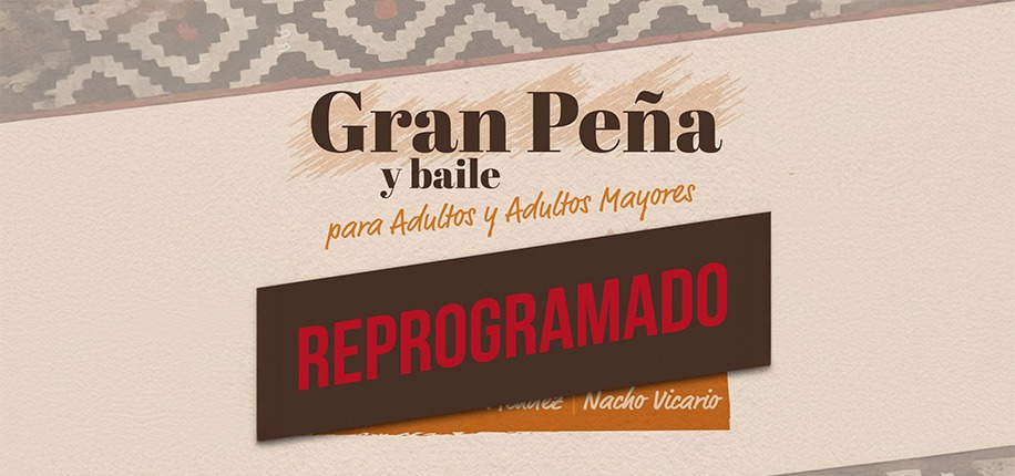 Reprograman la Gran Peña y Baile por el Día de las Personas Mayores debido al pronóstico de viento Zonda