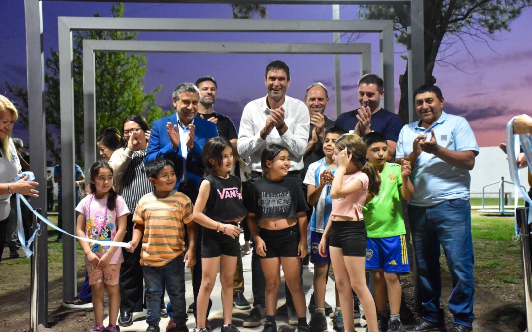Tunuyán: inauguraron la remodelación de la plaza del barrio Unexpo