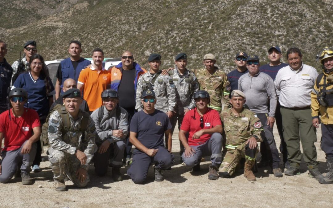 Simulacro aeronáutico en Los Chacayes: Tunuyán demostró que está preparado